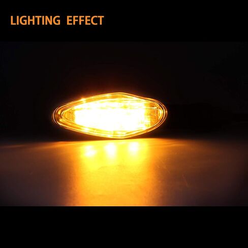 Universal LED Turn Signal Light for Kawasaki for Honda for Yamaha for Suzuki - Amber Lens in Saudi Arabia