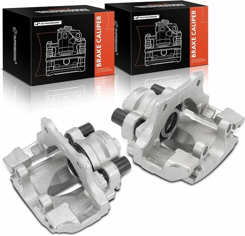 A-Premium 2 x Disc Brake Caliper Assembly with Bracket Compatible with BMW 323i 2006-2011, 325i 2006 3.0L, 325xi 2006, 328i 2007-2013, 328i xDrive 2009-2013, 328xi 2007-2008, X1 2013-2015 - Rear Side in Saudi Arabia