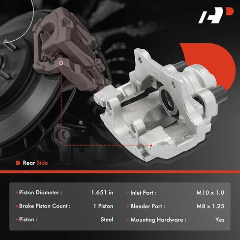 A-Premium 2 x Disc Brake Caliper Assembly with Bracket Compatible with BMW 323i 2006-2011, 325i 2006 3.0L, 325xi 2006, 328i 2007-2013, 328i xDrive 2009-2013, 328xi 2007-2008, X1 2013-2015 - Rear Side in Saudi Arabia