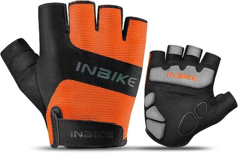 INBIKE 3MM EVA Pad Breathable Fingerless Cycling Gloves Reflective Lightweight Biking Gloves for Men Women in Saudi Arabia