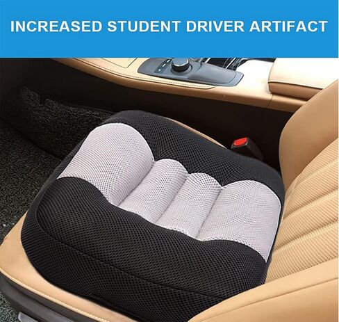 Adult Booster Seat for Car, Portable Booster Seat for Driver, Passenger , 3D Breathable Mesh Non-Slip Seat Cushions with Practical Handle for The Car, Office, Wheelchair (Extra Large) (Black) in Saudi Arabia