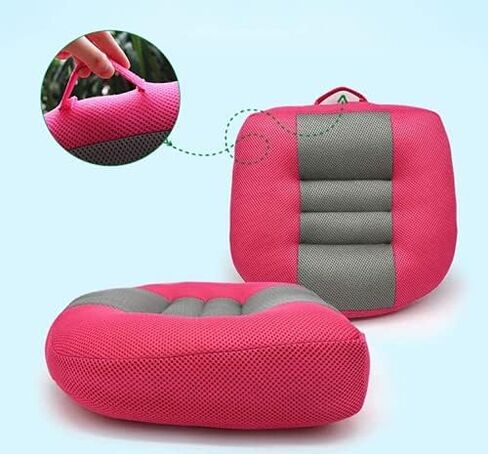 Adult Booster Seat for Car, Portable Booster Seat for Driver, Passenger , 3D Breathable Mesh Non-Slip Seat Cushions with Practical Handle for The Car, Office, Wheelchair (Extra Large) (Black) in Saudi Arabia