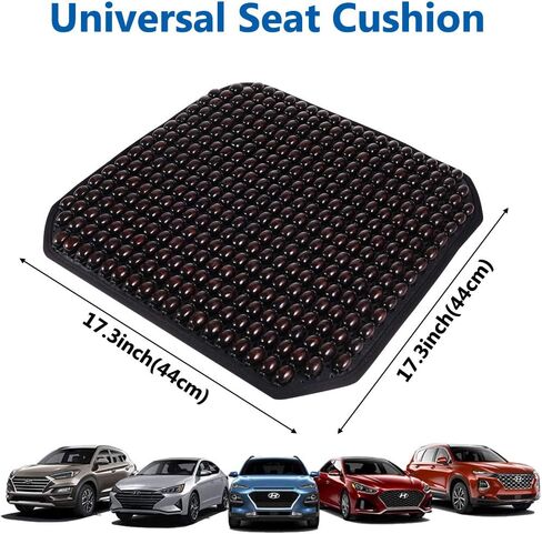 كبير فرس النهر الخشب مطرز وسادة مقعد 2PCS الخشب مطرز غطاء مقعد السيارة تدليك الراحة وسادة مقعد السيارة التبريد حبة خشبية يغطي لسيارة شاحنة كرسي مكتب المنزل in Kuwait