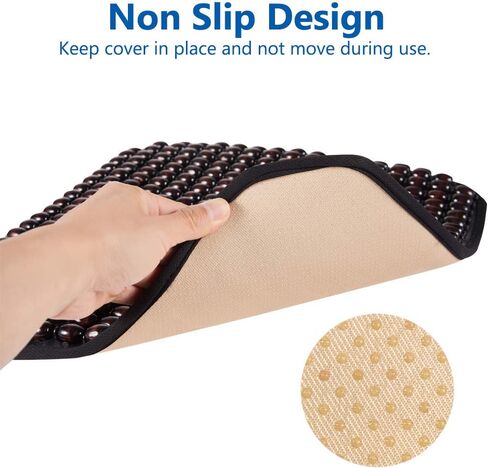 كبير فرس النهر الخشب مطرز وسادة مقعد 2PCS الخشب مطرز غطاء مقعد السيارة تدليك الراحة وسادة مقعد السيارة التبريد حبة خشبية يغطي لسيارة شاحنة كرسي مكتب المنزل in Kuwait