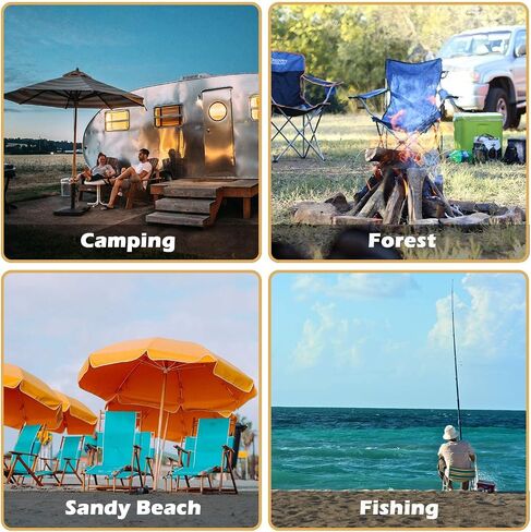 Folding Double Camping Chair with Umbrella Portable Picnic Chair | Loveseat Camping Chair for Outdoor, with 2 Cup Holders & Cooler Bag, with Side Pocket & Carry Bag, 61"L x 22"W x 70"H, Grey in Saudi Arabia