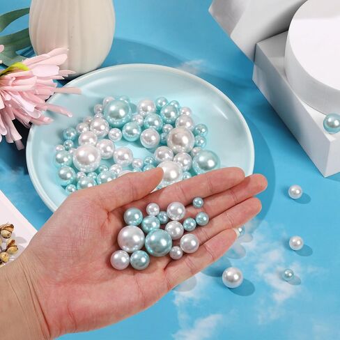 250 PCS Pearl for Vase Filler - Floating Beads for Centerpieces, No Hole Decorative Beads for Candle/Vase/Brushes Holder/Makeup Beads/Home Wedding Decor (20mm/14mm/10mm/8mm) (Gold) in Saudi Arabia