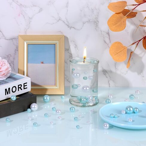 250 PCS Pearl for Vase Filler - Floating Beads for Centerpieces, No Hole Decorative Beads for Candle/Vase/Brushes Holder/Makeup Beads/Home Wedding Decor (20mm/14mm/10mm/8mm) (Gold) in Saudi Arabia