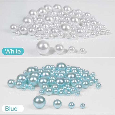 250 PCS Pearl for Vase Filler - Floating Beads for Centerpieces, No Hole Decorative Beads for Candle/Vase/Brushes Holder/Makeup Beads/Home Wedding Decor (20mm/14mm/10mm/8mm) (Gold) in Saudi Arabia
