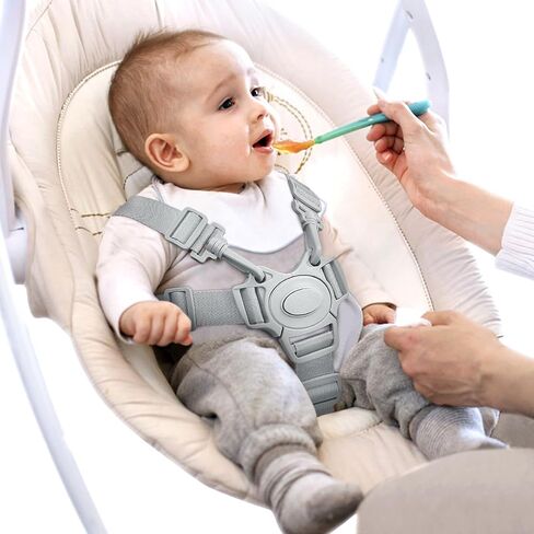 High Chair Harness for Children, 5point Hamess Adjustable Baby Seat Belt, Suitable for Baby Strollers, Pushchair Universal high Chair Straps in Saudi Arabia