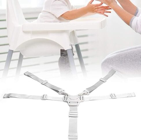 High Chair Harness for Children, 5point Hamess Adjustable Baby Seat Belt, Suitable for Baby Strollers, Pushchair Universal high Chair Straps in Saudi Arabia