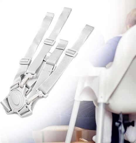 High Chair Harness for Children, 5point Hamess Adjustable Baby Seat Belt, Suitable for Baby Strollers, Pushchair Universal high Chair Straps in Saudi Arabia