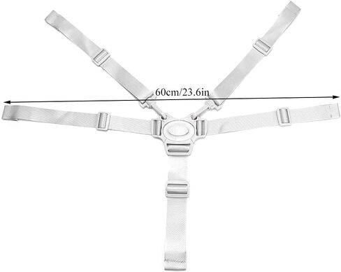 High Chair Harness for Children, 5point Hamess Adjustable Baby Seat Belt, Suitable for Baby Strollers, Pushchair Universal high Chair Straps in Saudi Arabia