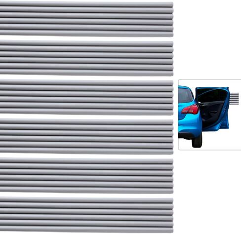 Garage Wall Protector Strip Car Door Protector, Self-Adhesive Rubber Garage Wall Guards for Car SUV Doors, Waterproof Wall Bumper Guards for Cars - 2.75x16 Inches 6 Packs - White in Saudi Arabia