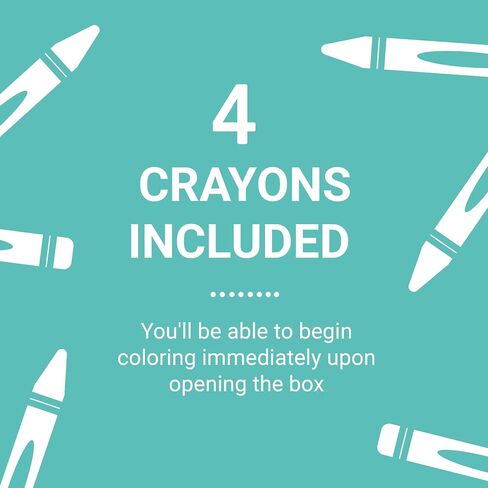 Mudpuppy Magic Mini Coloring Roll – Continuous Coloring Paper Roll Measuring 5.5" x 30" – 4 Crayons Included, Perfect Travel Activity for Kids Ages 3 to 12, Multicolor in Saudi Arabia