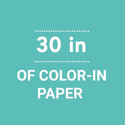 Mudpuppy Magic Mini Coloring Roll – Continuous Coloring Paper Roll Measuring 5.5" x 30" – 4 Crayons Included, Perfect Travel Activity for Kids Ages 3 to 12, Multicolor in Saudi Arabia