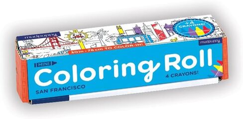 Mudpuppy Magic Mini Coloring Roll – Continuous Coloring Paper Roll Measuring 5.5" x 30" – 4 Crayons Included, Perfect Travel Activity for Kids Ages 3 to 12, Multicolor in Saudi Arabia