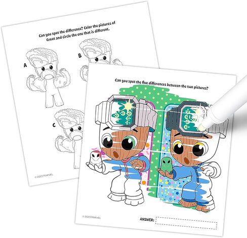 Groot Coloring Books for Kids Ages 4-8 - Bundle with Guardians of The Galaxy Mess-Free Imagine Ink Coloring Book Plus I am Groot Play Pack with Coloring Pages, Stickers, More | Groot Activity Set in Saudi Arabia