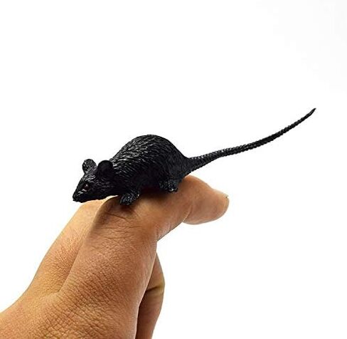 Exasinine 40 Pcs Mini Simulated Mouse Model Realistic Terror Plastic Mouse Figurines Small Fake Mouse for Halloween, Joke, Prank, Novelty Gifts in Kuwait