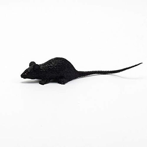 Exasinine 40 Pcs Mini Simulated Mouse Model Realistic Terror Plastic Mouse Figurines Small Fake Mouse for Halloween, Joke, Prank, Novelty Gifts in Kuwait