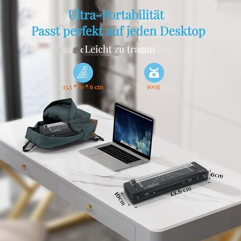 Laminator, A3 Laminator Machine with 10 Laminating Pouches, 13 Inch Cold and Thermal Laminator with Paper Cutter, Personal Laminator Machine for Home Office School Use in Kuwait