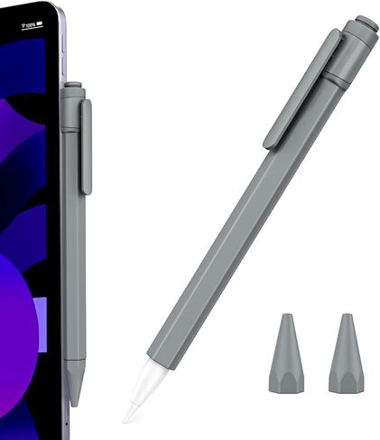 TiMOVO Holder Case Compatible with Apple Pencil (USB-C), TPE Protective iPad Pencil Cover Skin Sleeve with 2 Pen Caps, Supports Magnetic Attachment, Light Pink in Saudi Arabia