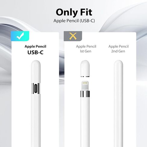TiMOVO Holder Case Compatible with Apple Pencil (USB-C), TPE Protective iPad Pencil Cover Skin Sleeve with 2 Pen Caps, Supports Magnetic Attachment, Light Pink in Saudi Arabia