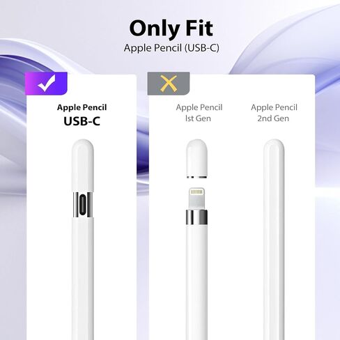 TiMOVO Holder Case Compatible with Apple Pencil (USB-C), TPE Protective iPad Pencil Cover Skin Sleeve with 2 Pen Caps, Supports Magnetic Attachment, Light Pink in Saudi Arabia