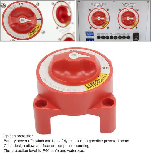 Double Pole Battery Isolator Switch Boat Yacht Series 350A Battery Isolator Switch Waterproof 4 Studs Rotary Knob On Off Switch for Marine Boat Rv in Saudi Arabia