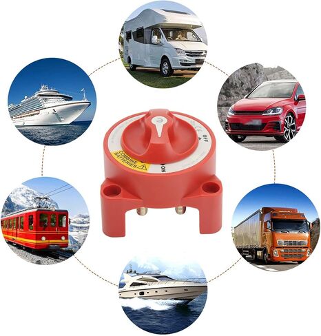 Double Pole Battery Isolator Switch Boat Yacht Series 350A Battery Isolator Switch Waterproof 4 Studs Rotary Knob On Off Switch for Marine Boat Rv in Saudi Arabia