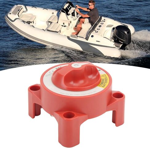 Double Pole Battery Isolator Switch Boat Yacht Series 350A Battery Isolator Switch Waterproof 4 Studs Rotary Knob On Off Switch for Marine Boat Rv in Saudi Arabia