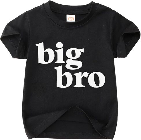 SOFEON Big Brother Shirt for Toddler Baby Boy Promoted to Big Bro Announcement T-Shirt Kids Summer Short Sleeve Tees Top in Saudi Arabia