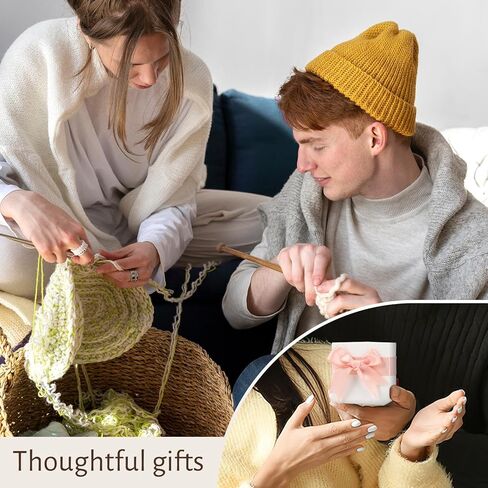 JULBEAR 10 Pcs Crochet Rings, Adjustable Crochet Tension Ring Cute Animal Crochet Ring for Finger Yarn Ring Knitting Crocheting Release Finger Pain and Faster Knitting Crochet Accessories in Kuwait