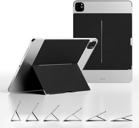 Adhesive Tablet Stand, Flat Invisible iPad Stand, Adjustable Universal Tablet Stand, Compatible with Tablets Up to 10.8-11 Inches (Black) in Saudi Arabia