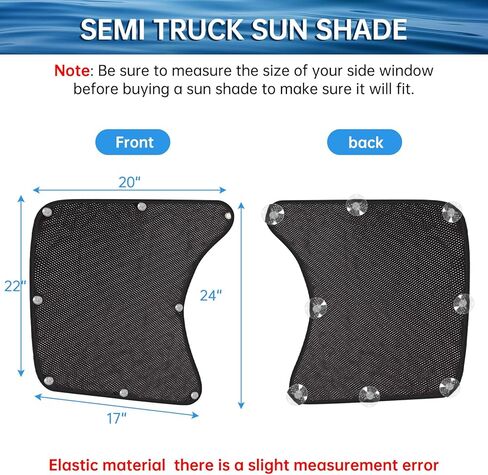 مظلة شمسية للنافذة الجانبية لشبه شاحنة تناسب مخصصًا لشاحنة Freightliner فولفو Vnl International Trucks Rv ملحقات نصف شاحنة، حماية داخلية من الأشعة فوق البنفسجية، ملحقات شبه شاحنة، ظل نافذة الشاحنة الداخلية in Kuwait