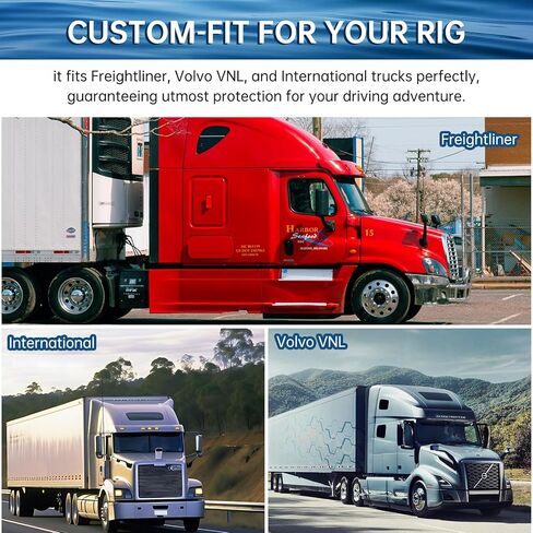 مظلة شمسية للنافذة الجانبية لشبه شاحنة تناسب مخصصًا لشاحنة Freightliner فولفو Vnl International Trucks Rv ملحقات نصف شاحنة، حماية داخلية من الأشعة فوق البنفسجية، ملحقات شبه شاحنة، ظل نافذة الشاحنة الداخلية in Kuwait