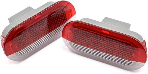 NSLUMO LED Courtesy Door Projector Light for VW Golf Beetle Cabrio Jetta Bora Polo Sharan Vento 18-SMD Xenon White Led Light Bulb CAN-bus Error Free in Saudi Arabia