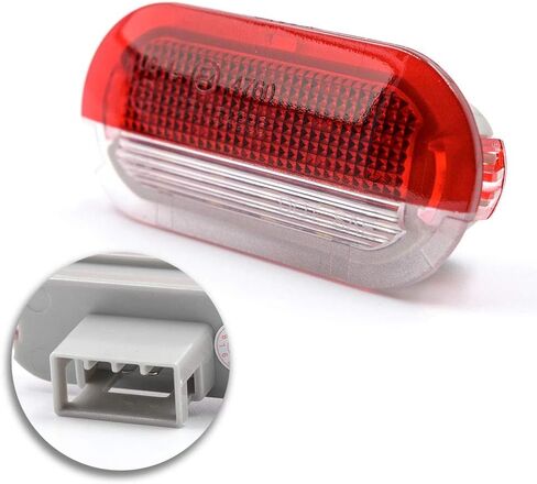 NSLUMO LED Courtesy Door Projector Light for VW Golf Beetle Cabrio Jetta Bora Polo Sharan Vento 18-SMD Xenon White Led Light Bulb CAN-bus Error Free in Saudi Arabia