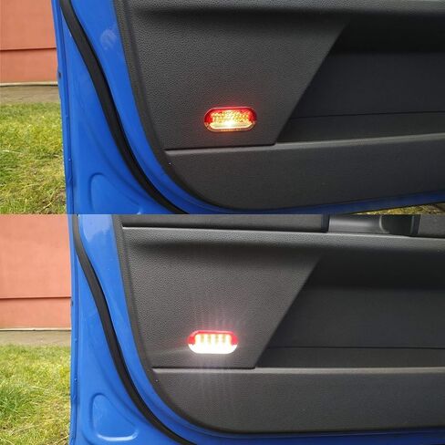 NSLUMO LED Courtesy Door Projector Light for VW Golf Beetle Cabrio Jetta Bora Polo Sharan Vento 18-SMD Xenon White Led Light Bulb CAN-bus Error Free in Saudi Arabia