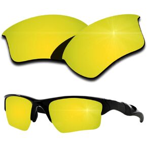 عدسات بديلة مستقطبة لنظارات Oakley Half Jacket 2.0 XL - طلاء ذهبي عاكس عيار 24 قيراط in Kuwait