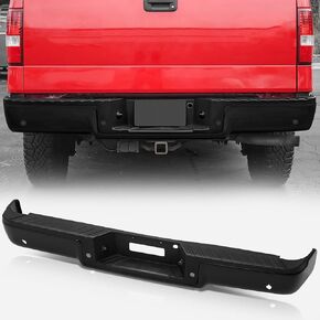 مجموعة المصد الخلفي من Auto Dynasty متوافقة مع 2004-2006 Ford F-150، بدون فتحات مستشعر، Fleetside، FO1103117، كروم مصقول in Kuwait