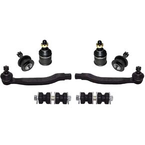 8 قطعة قضبان ربط الكرة العلوية والسفلية Sway Bar لهوندا أوديسي 1995-1997 ، لإيسوزو للواحة 1996-1999 أسود 1 مفاصل نهاية أمامية خارجية 2 in Kuwait