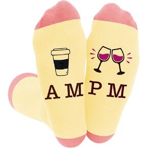 جوارب النبيذ هدايا مضحكة للنساء عشاق النبيذ الجوارب الجدة لطيف هدايا عيد الميلاد تخزين يعاني هدية عيد ميلاد باردة للشاربين أمها زوجة صديقة أفضل صديق ابنة عمة أخت in Kuwait