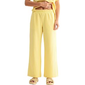 Mono B Luxe Sand Wash Rib Wide-Leg Pants in Saudi Arabia