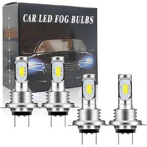 Compatible with Ram ProMaster 1500 2500 3500 (2014-2022) Hi/Lo Beam ; 300% Brightness 10000LM 6000k white light,H7 fog lamp Bulbs,Interior lights Bulbs(Pack of 4) in Kuwait
