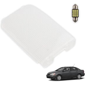 Interior Car Roof Dome Map Light Cover Len Compatible with Toyo-ta Celica Corolla Tercel RAV4 1991-2005, [With Led Festoon Bulb] Overhead Dome Light Lens Cover, 1 PC in Kuwait