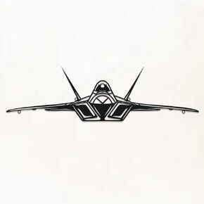 لوحة فنية جدارية معدنية Zckjnoi F22 Raptor - ديكور جدار طائرة بسيط للرجال، عشاق الطيران، المشجعين والأطفال - هدايا طيران متينة وفريدة من نوعها، فن جداري للطائرات للمكتب والمنزل وغرفة المعيشة وغرفة الألعاب in Kuwait