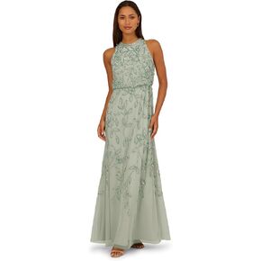 Adrianna Papell, Blouson Bead Long Dress in Saudi Arabia