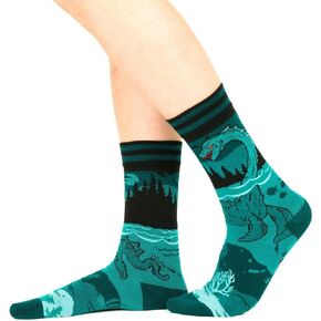 FootClothes Cryptids Crew Socks Adult Unisex OSFM in Saudi Arabia