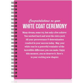 XQLZY Congratulations On Your White Coat Ceremony Purple Spiral Notebook, White Coat Ceremony Gifts for Daughter Son, Med School Graduation Gifts for Physical Therapy Doctor Nurse Medical Student in Kuwait