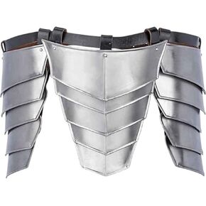Medieval Steel Tasset Belt – 18‑Gauge Armor Thigh Protection with Riveted Belt Costume, Reenactment, LARP in Kuwait